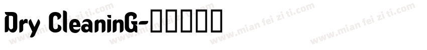 Dry CleaninG字体转换